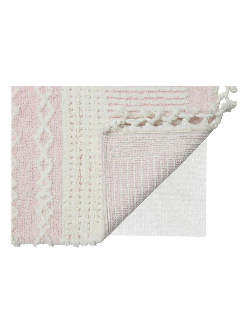 Tapis en laine enfant Ari Noir Rose - Kiabi