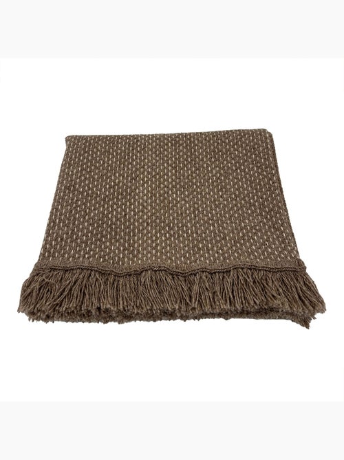 Tapis en laine et coton à motif pointillé texturé - Kiabi Tapis en laine et coton à motif pointillé texturé - Kiabi