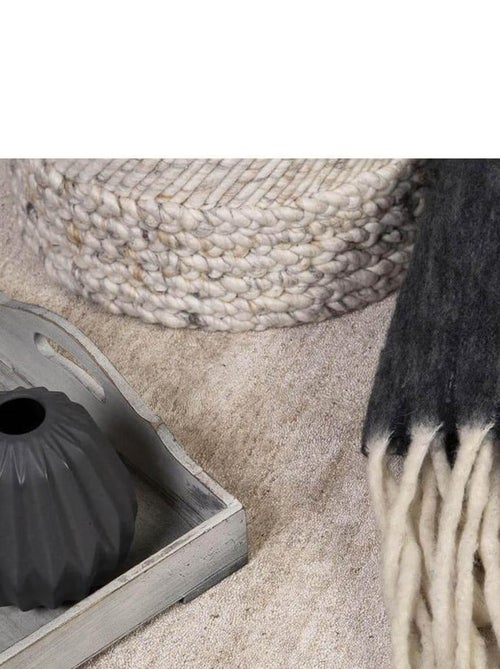 Tapis en laine et viscose à courtes mèches Sherpa - Kiabi