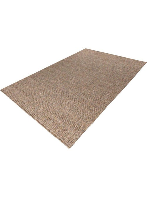 Tapis en laine plat moderne rectangle Knit - Kiabi