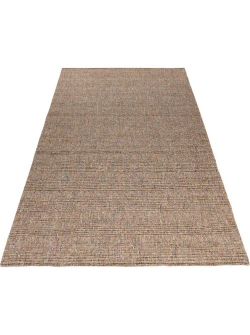 Tapis en laine plat moderne rectangle Knit - Kiabi