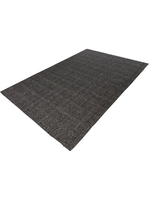 Tapis en laine plat moderne rectangle Knit - Kiabi