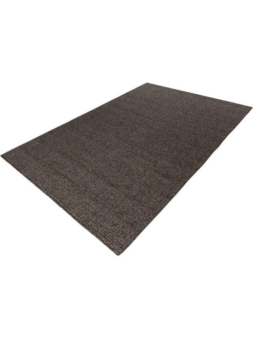 Tapis en laine plat moderne rectangle Knit - Kiabi