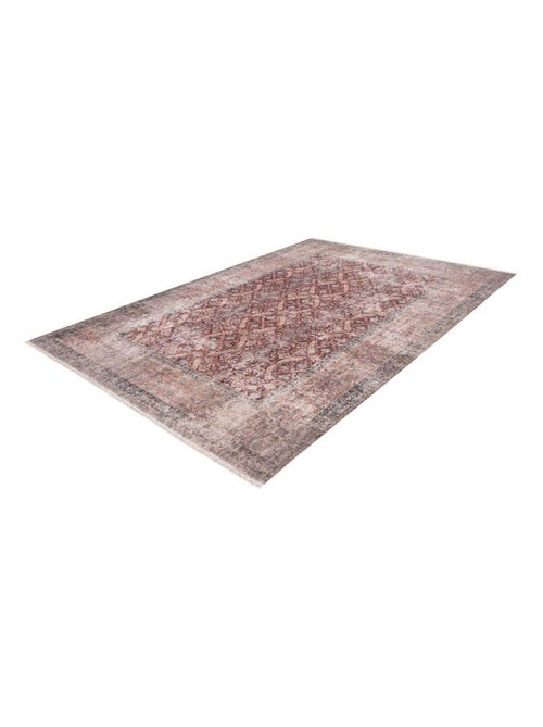 Tapis en laine recyclé lavable en machine vintage rayé Daphne - Kiabi