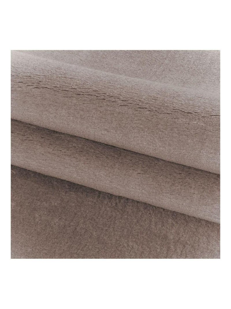 Tapis en microfibre doux uni antidérapant Lars Beige - Kiabi