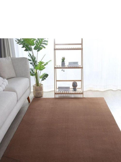 Tapis en microfibre doux uni antidérapant Lars - Kiabi