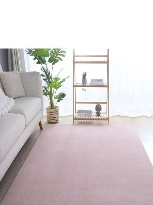 Tapis en microfibre doux uni antidérapant Lars - Kiabi