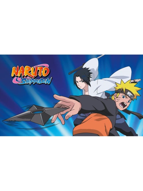 Tapis en mousse - Naruto Shippuden Uchiha Sasuke et Uzumaki Naruto - 40x70cm - Kiabi