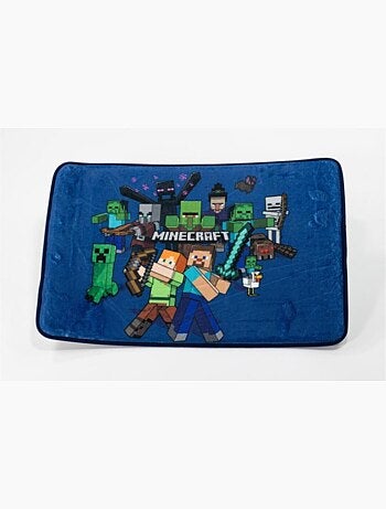Tapis en mousse bleu foncé 40x60cm Minecraft