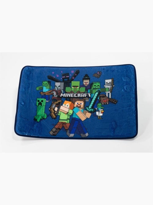 Tapis en mousse bleu foncé 40x60cm Minecraft - Kiabi
