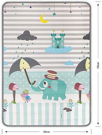 Tapis en mousse chiffres et éléphants kinder