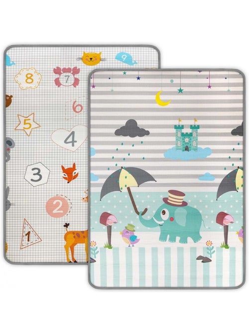 Tapis en mousse chiffres et éléphants kinder - Kiabi