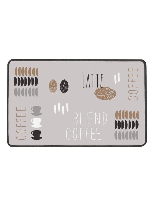 Tapis en mousse de vinyle motif grain de café - Kiabi