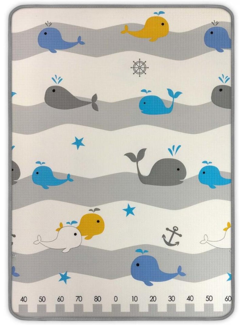 Tapis en mousse kinder ours et baleines Bleu - Kiabi