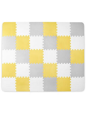Tapis en Mousse Kinderkraft LUNO avec 30 Puzzles, Surface Antidérapante et Sac de Transport