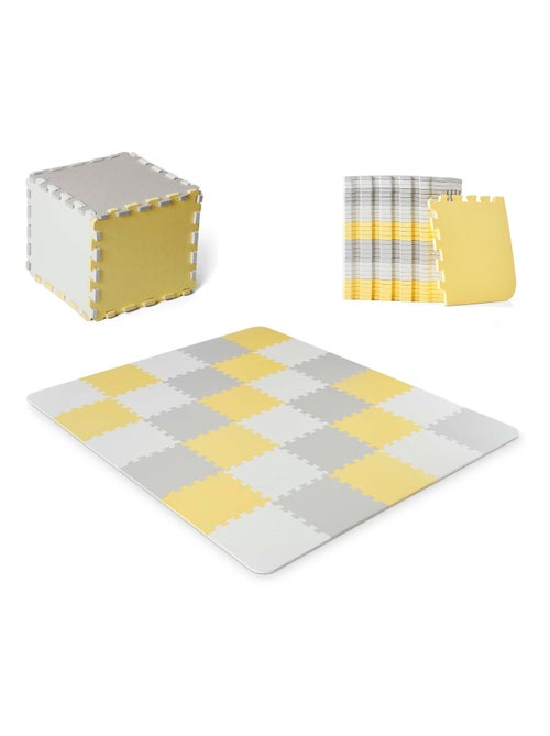 Tapis en Mousse Kinderkraft LUNO avec 30 Puzzles, Surface Antidérapante et Sac de Transport - Kiabi