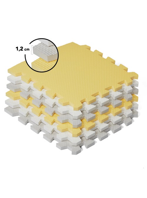 Tapis en Mousse Kinderkraft LUNO avec 30 Puzzles, Surface Antidérapante et Sac de Transport - Kiabi