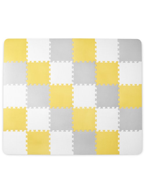 Tapis en Mousse Kinderkraft LUNO avec 30 Puzzles, Surface Antidérapante et Sac de Transport - Kiabi
