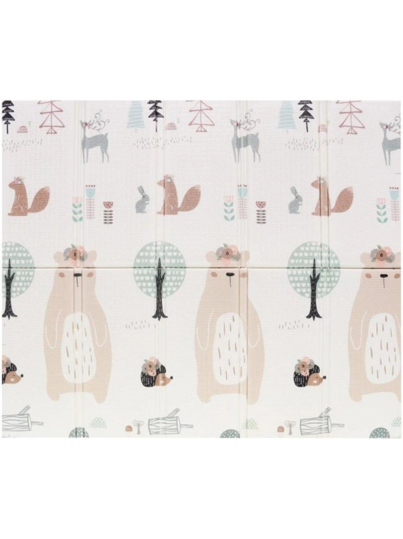 Tapis en mousse pliable savane/foret Beige - Kiabi