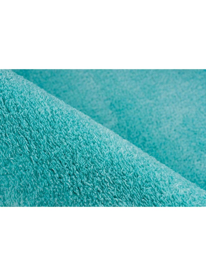 Tapis en polyester doux uni design Mamba Vert - Kiabi