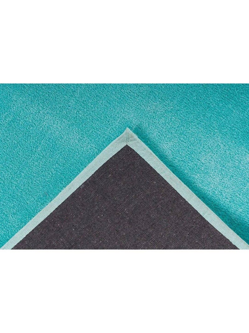 Tapis en polyester doux uni design Mamba Vert - Kiabi