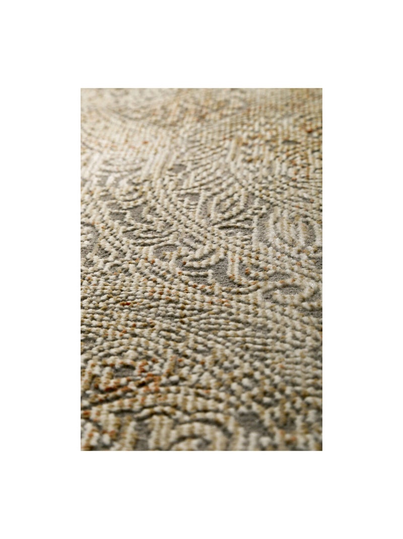 Tapis en polyester doux vintage Baroque Vintage Argenté - Kiabi