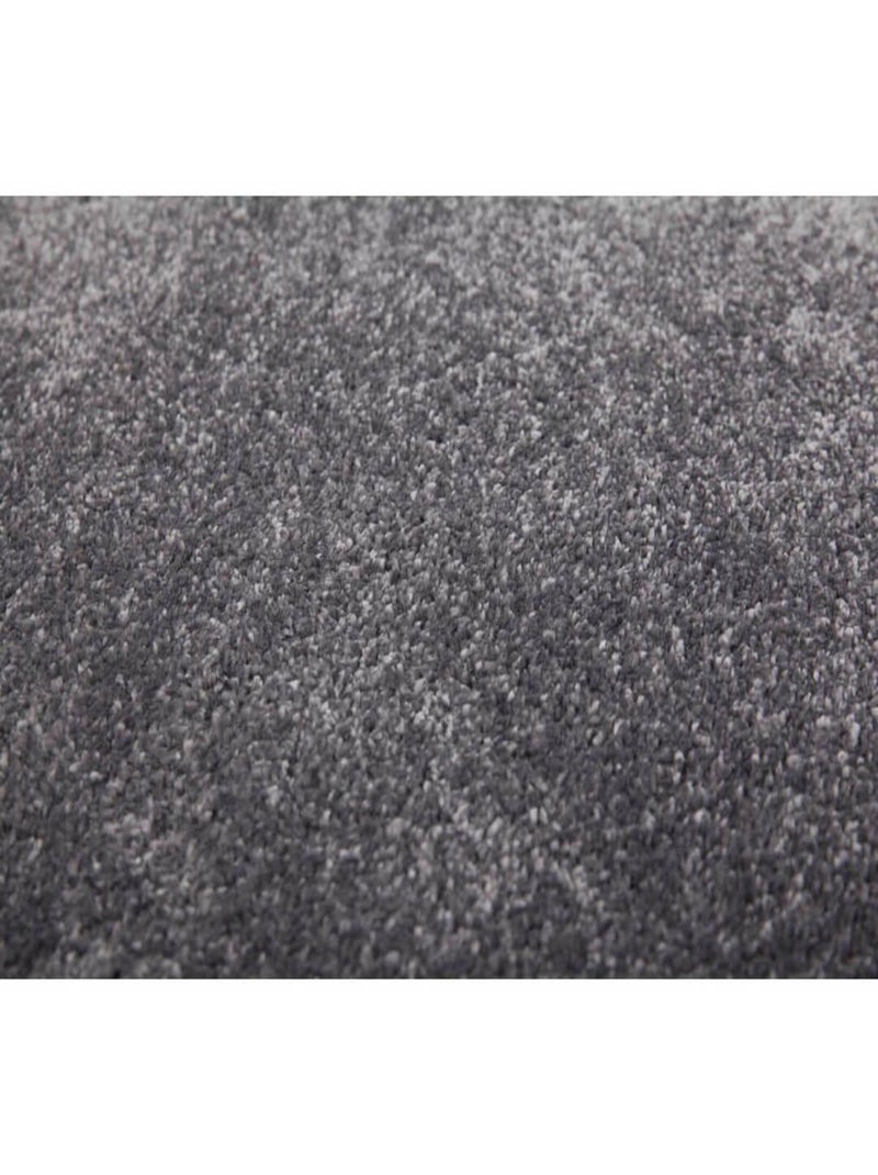 Tapis en polypropylène doux uni Oslo Gris - Kiabi