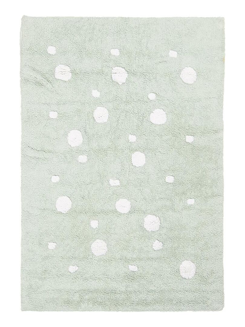 Tapis enfant 120x160 CONTON RONDA Vert fait main en coton OEKO TEX idéal  pour Chambre - Vert - Kiabi - 79.99€