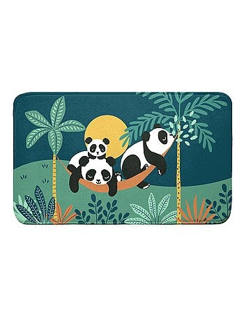 Tapis enfant 45 x 75 cm velours Panda