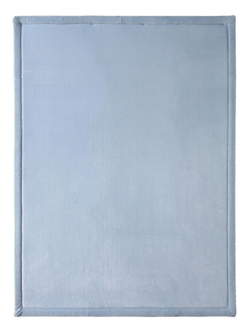 Tapis enfant à mémoire de forme CLOUD Bleu Ciel 200 x 150 Bleu ciel - Kiabi