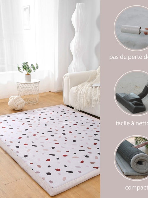 Tapis enfant à mémoire de forme CLOUD Confetti 200 x 150 - Kiabi Tapis enfant à mémoire de forme CLOUD Confetti 200 x 150 - Kiabi