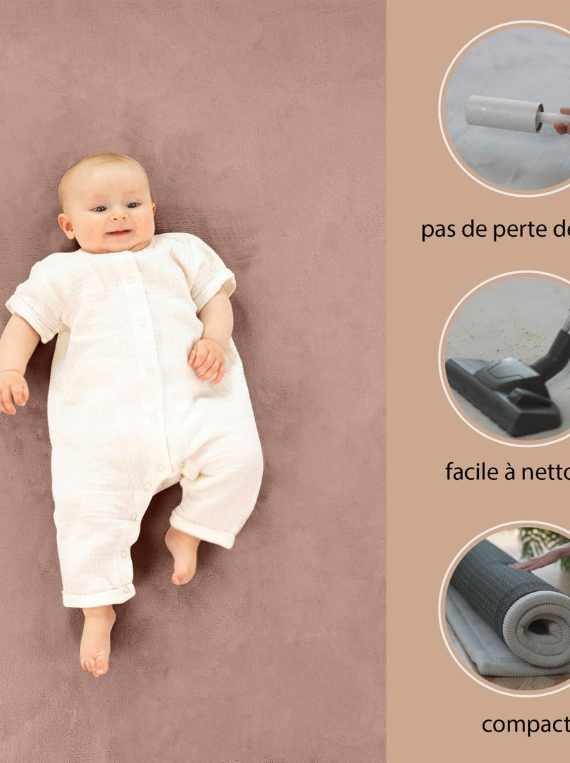 Tapis enfant à mémoire de forme CLOUD Mocha 200 x 150 Marron cappuccino - Kiabi