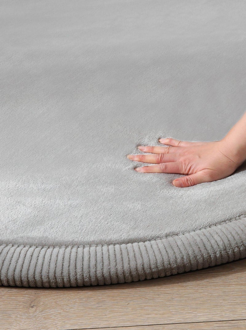 Tapis enfant à mémoire de forme CLOUD ROND Gris - Kiabi