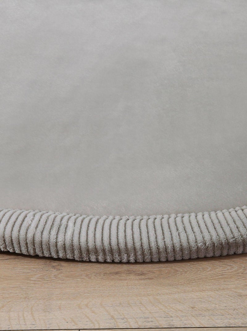 Tapis enfant à mémoire de forme CLOUD ROND Gris - Kiabi