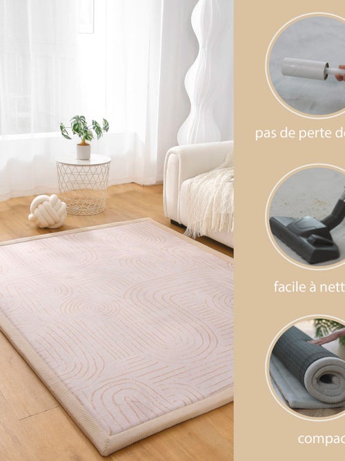 Tapis enfant à mémoire de forme CLOUD Zen Garden 200 x 150 - Kiabi