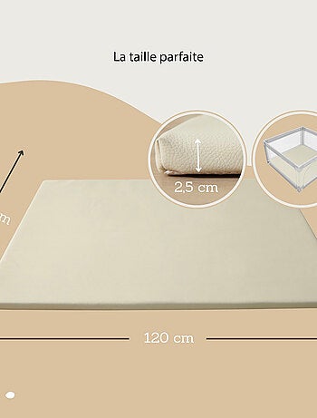 Tapis enfant à mémoire de forme cuir vegan PADDED