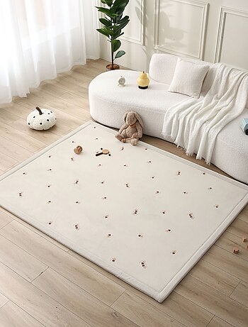 Tapis enfant à mémoire de forme imprimé petites fleurs CLOUD FLORAL