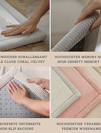 Tapis enfant à mémoire de forme imprimé petites fleurs CLOUD FLORAL