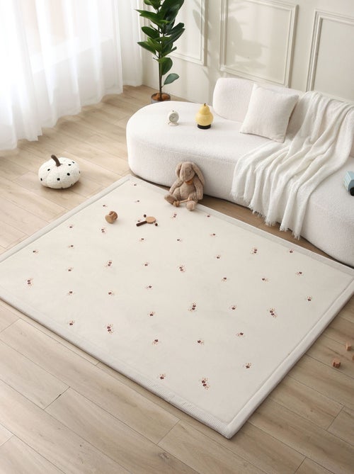 Tapis enfant à mémoire de forme imprimé petites fleurs CLOUD FLORAL - Kiabi