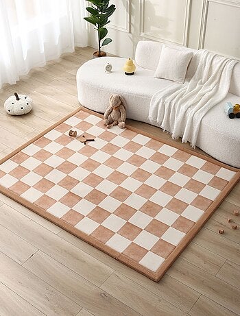 Tapis enfant à mémoire de forme motif damier CLOUD SQUARES