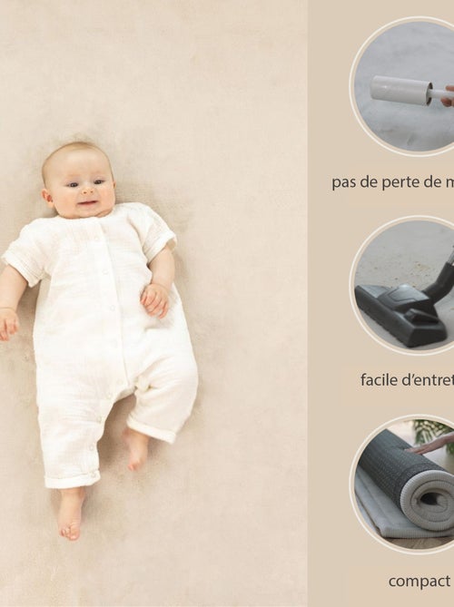 Tapis enfant à mémoire de forme motif damier CLOUD SQUARES - Kiabi