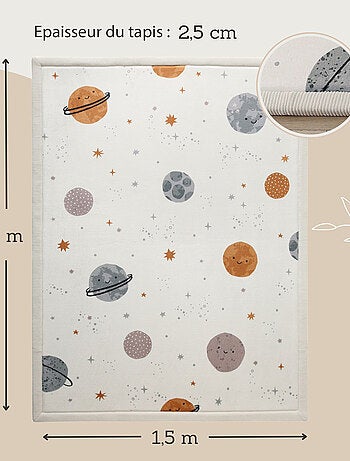 Tapis enfant à mémoire de forme planètes CLOUD HAPPY PLANETS