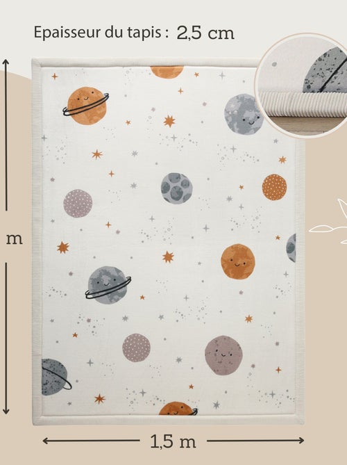 Tapis enfant à mémoire de forme planètes CLOUD HAPPY PLANETS - Kiabi