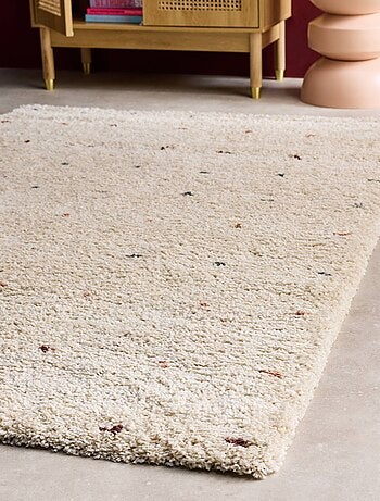 Tapis enfant à petits pois shaggy Hazel