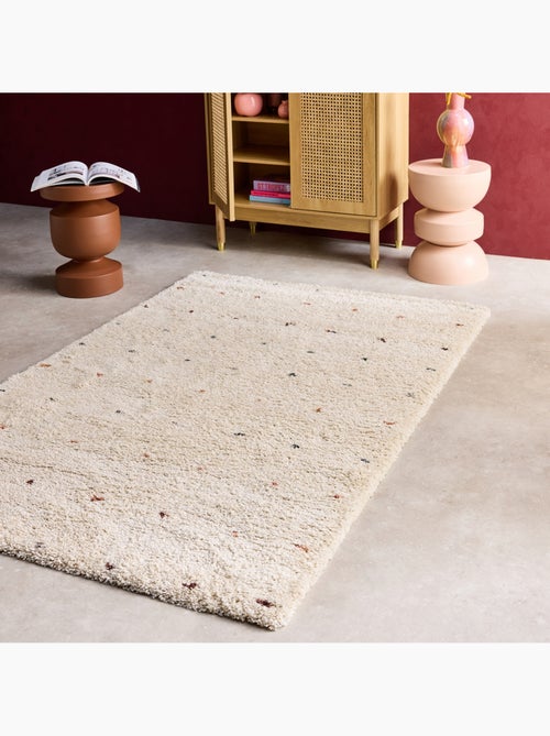 Tapis enfant à petits pois shaggy Hazel - Kiabi