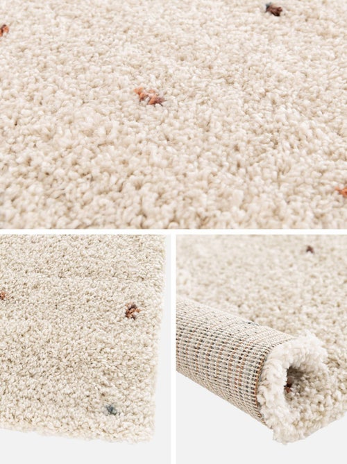 Tapis enfant à petits pois shaggy Hazel - Kiabi