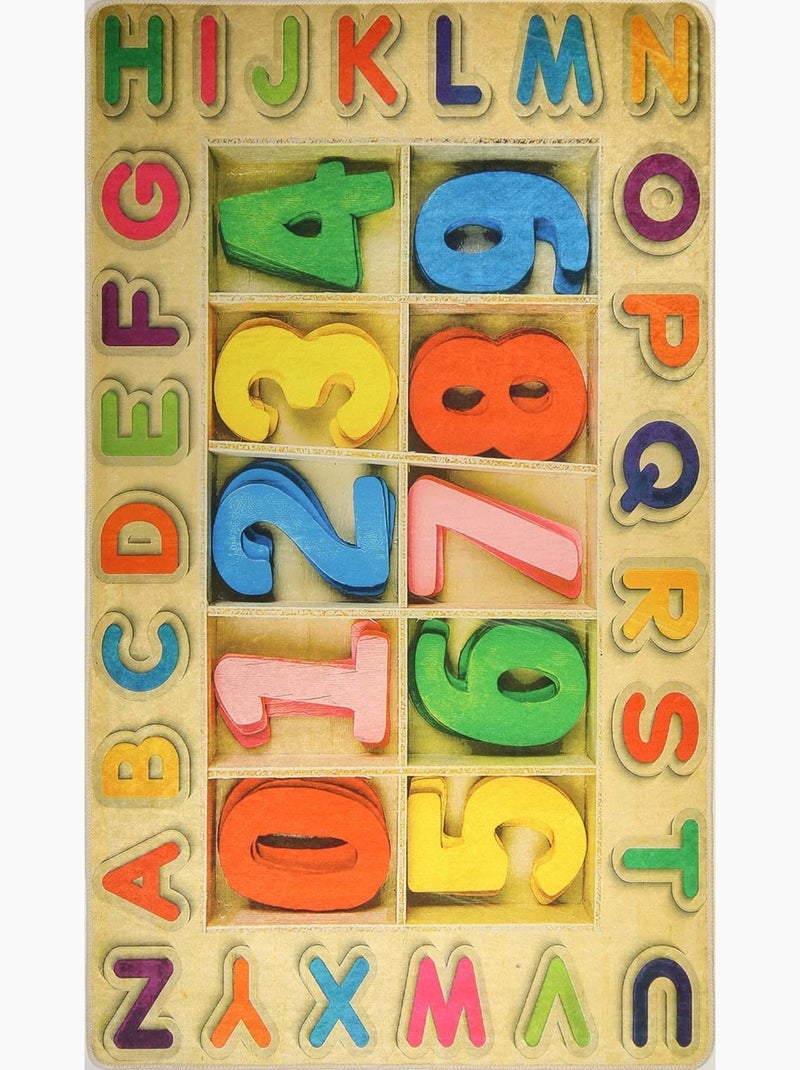 Tapis Enfant ALPHA Number Beige - Kiabi