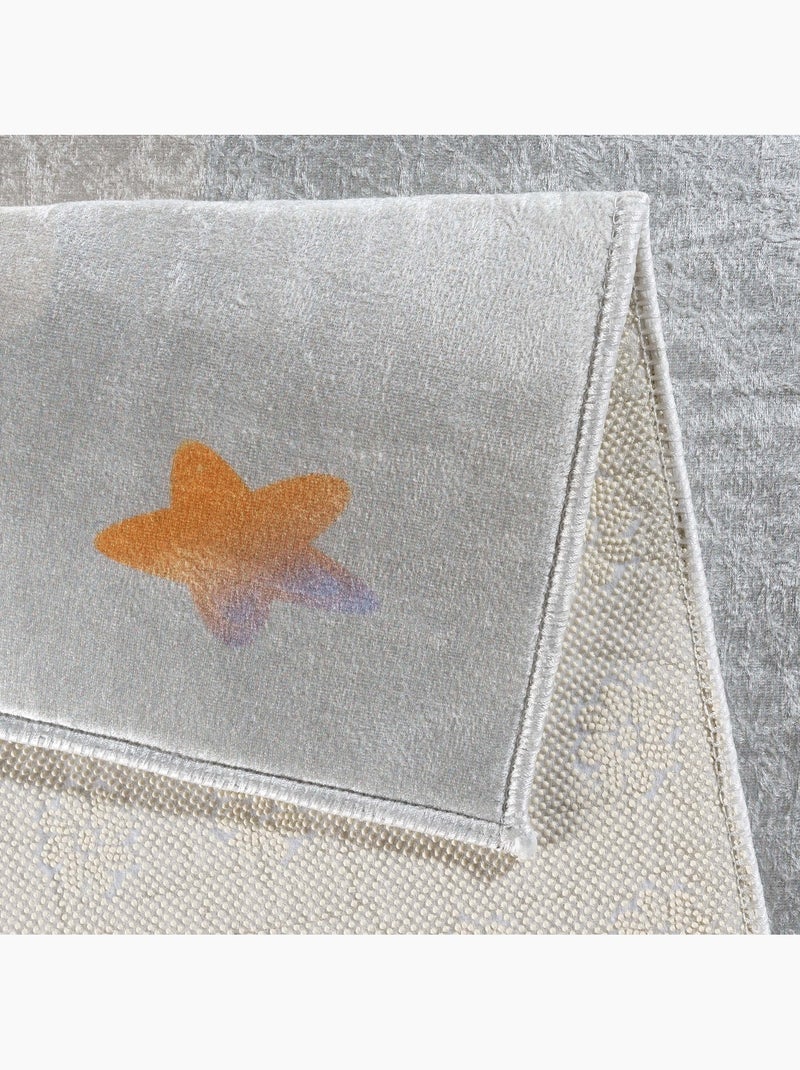 Tapis enfant animaux & étoiles - 160x230 / bleu Bleu - Kiabi