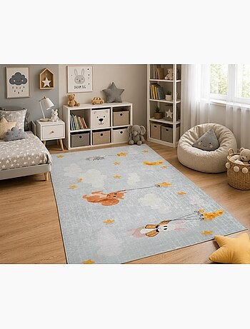 Tapis Enfant Animaux & Étoiles