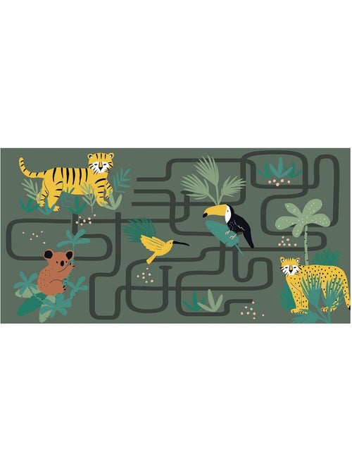 Tapis enfant animaux jungle circuit - Kiabi Tapis enfant animaux jungle circuit - Kiabi